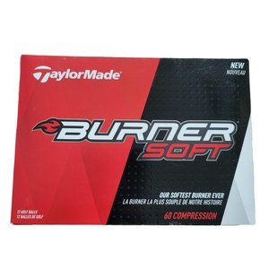 TaylorMade. BURNER SOFT. 60 COMPRESSION. 12 GOLF BALLS/ 1 DOZEN. TaylorM…